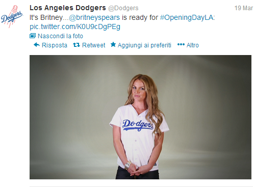 Dodgers Britney Spears