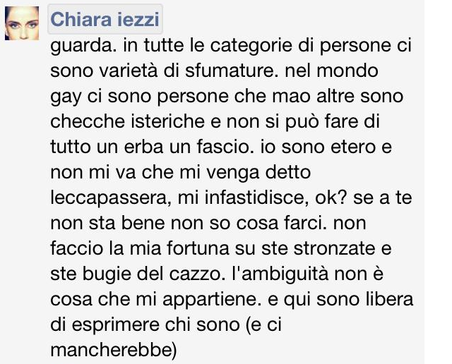 Chiara Iezzi Lesbica 4