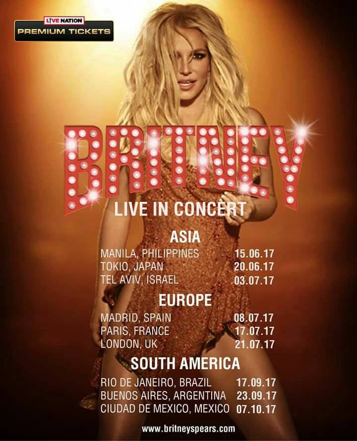 Britney Spears world tour 2017