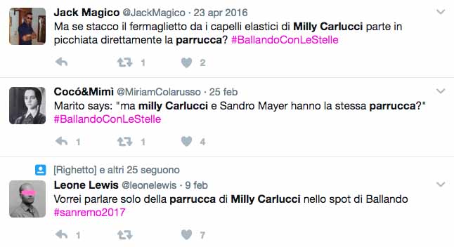 Milly Carlucci parrucca 3
