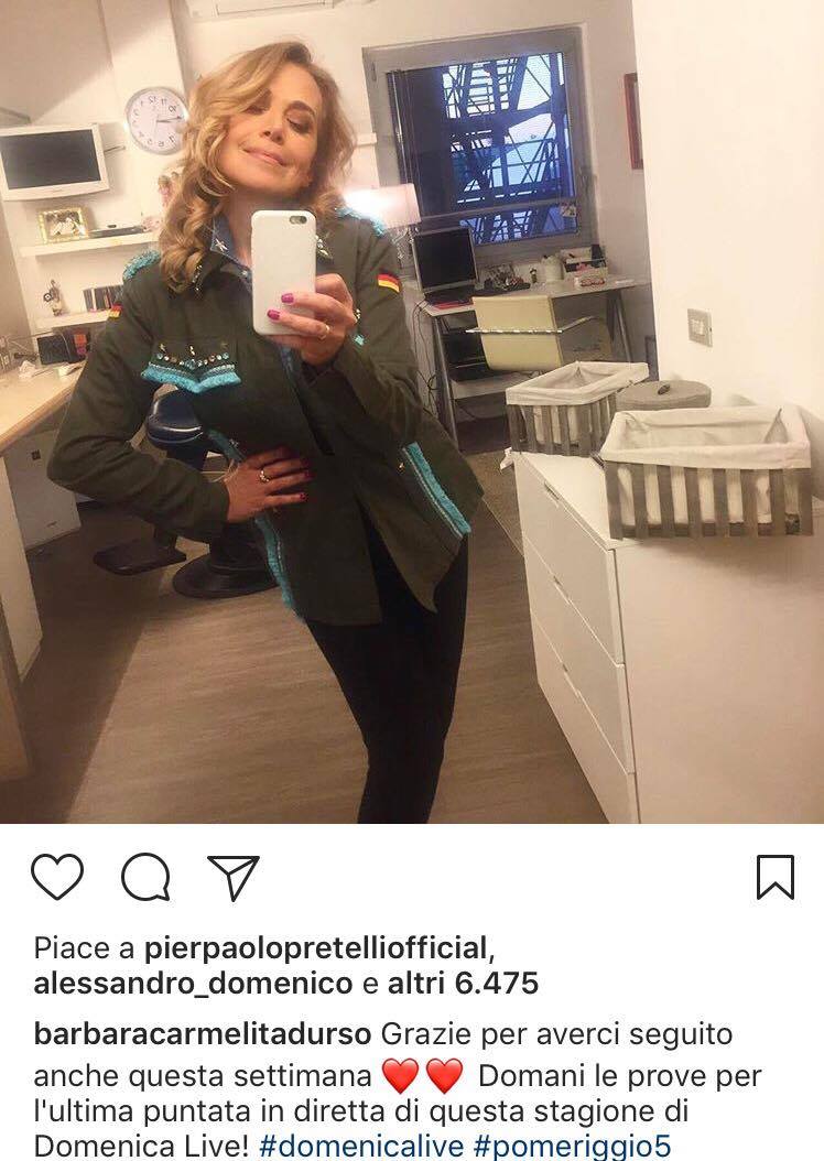 Barbara d'Urso Instagram