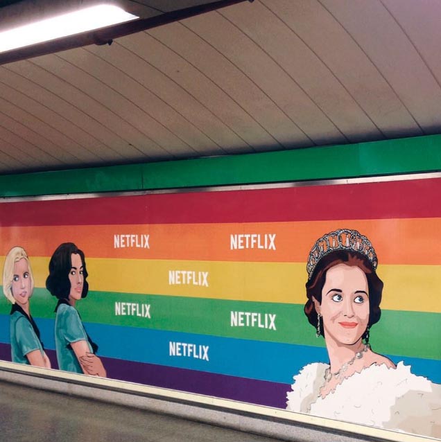 Netflix metro chueca madrid rainbow for gay world pride