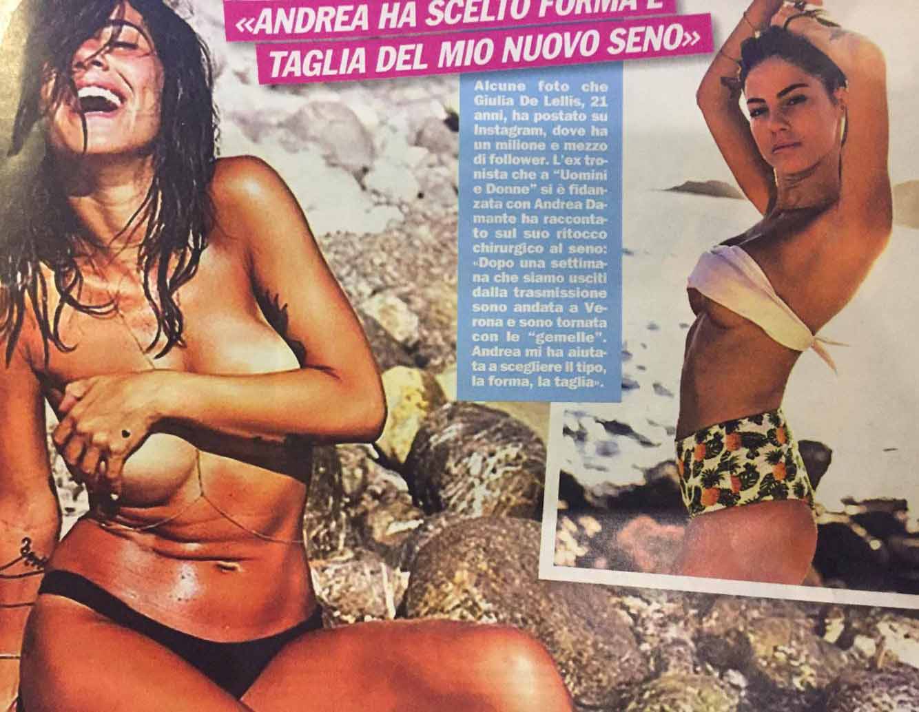 Giulia De Lellis topless