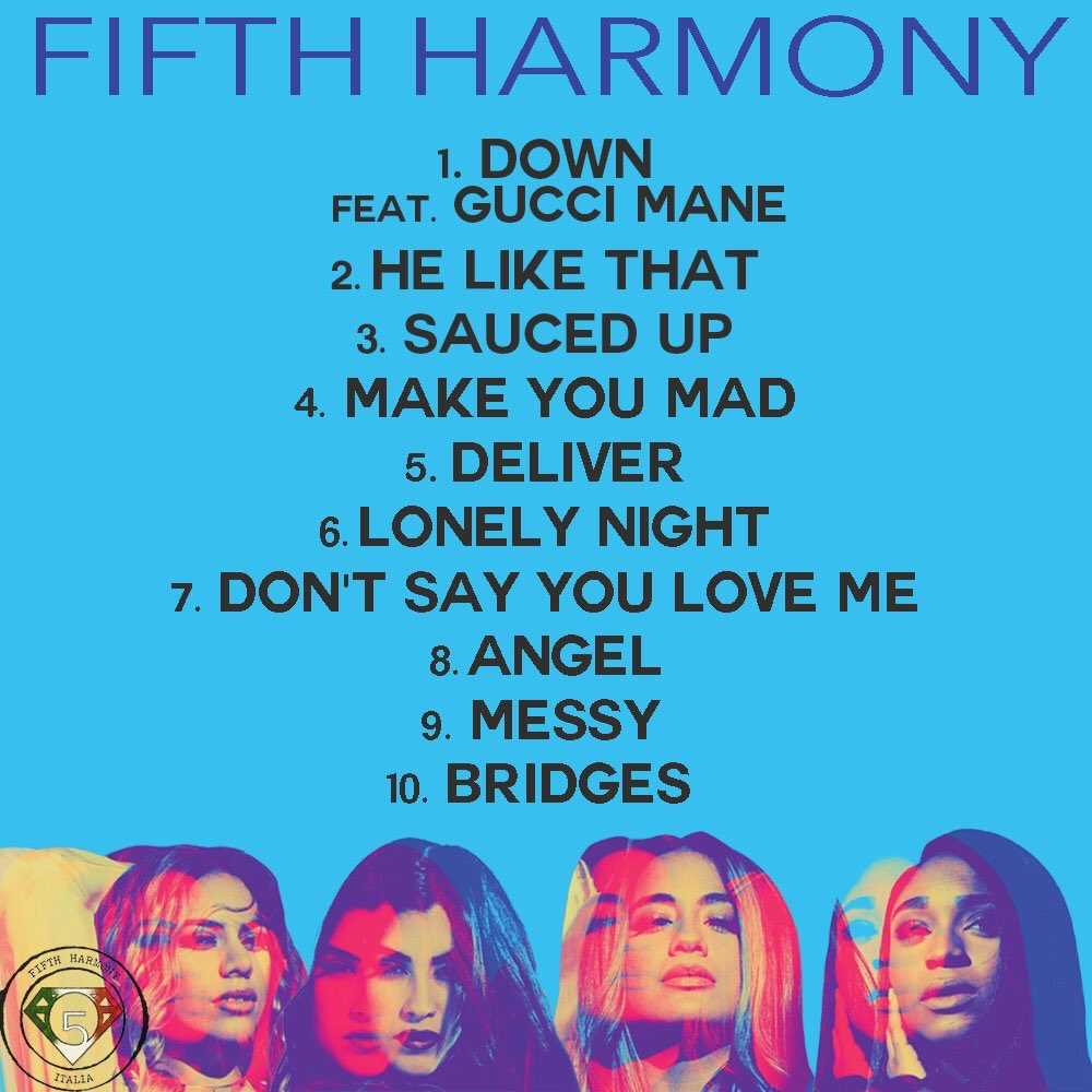 Fifth Harmony Tracklist Album