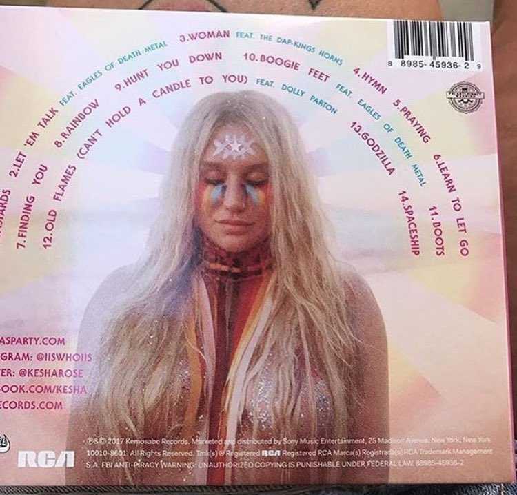 Kesha Rainbow Album Cover Booklet 4