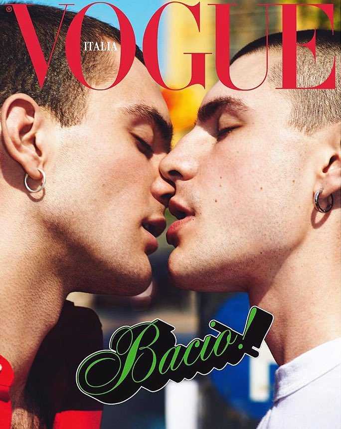 Vogue Italia Bacio Gay