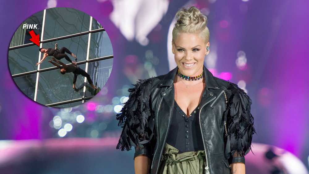 QUEBEC CITY, QC - JULY 08:  Pink performs for the 2nd time after a 4 year break from live shows to headline Day 3 of the Festival D'ete De Quebec (Quebec City Summer Festival) on the Main Stage at the Plaines D' Abraham on July 8, 2017 in Quebec City, Canada.  (Photo by Ollie Millington/Redferns)