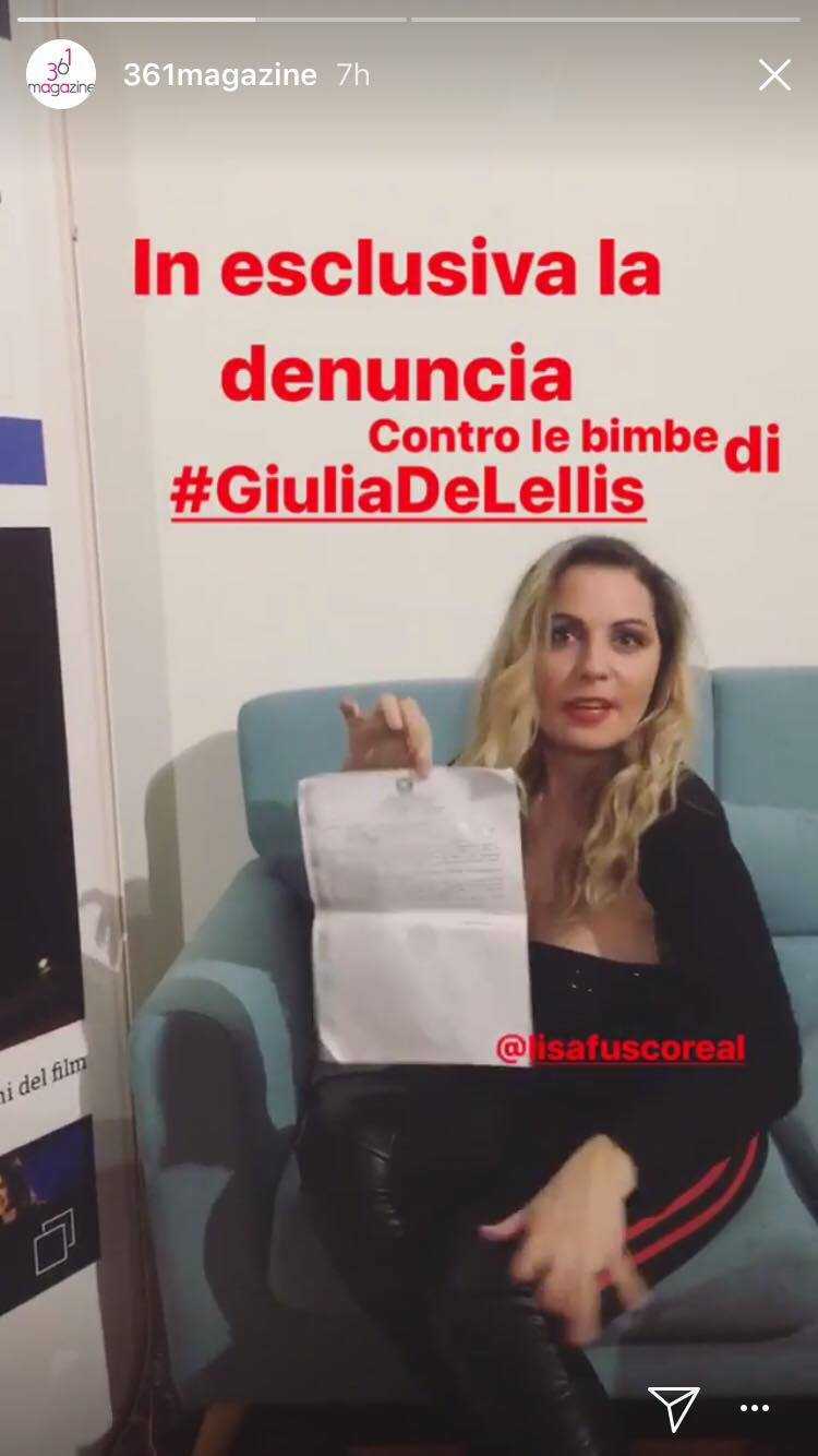 Lisa Fusco denuncia le Bimbe di Giulia