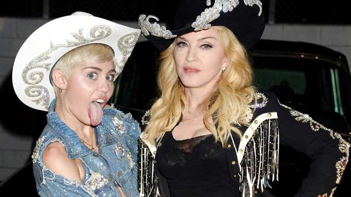 Miley Cyrus e Madonna demo Like Madonna