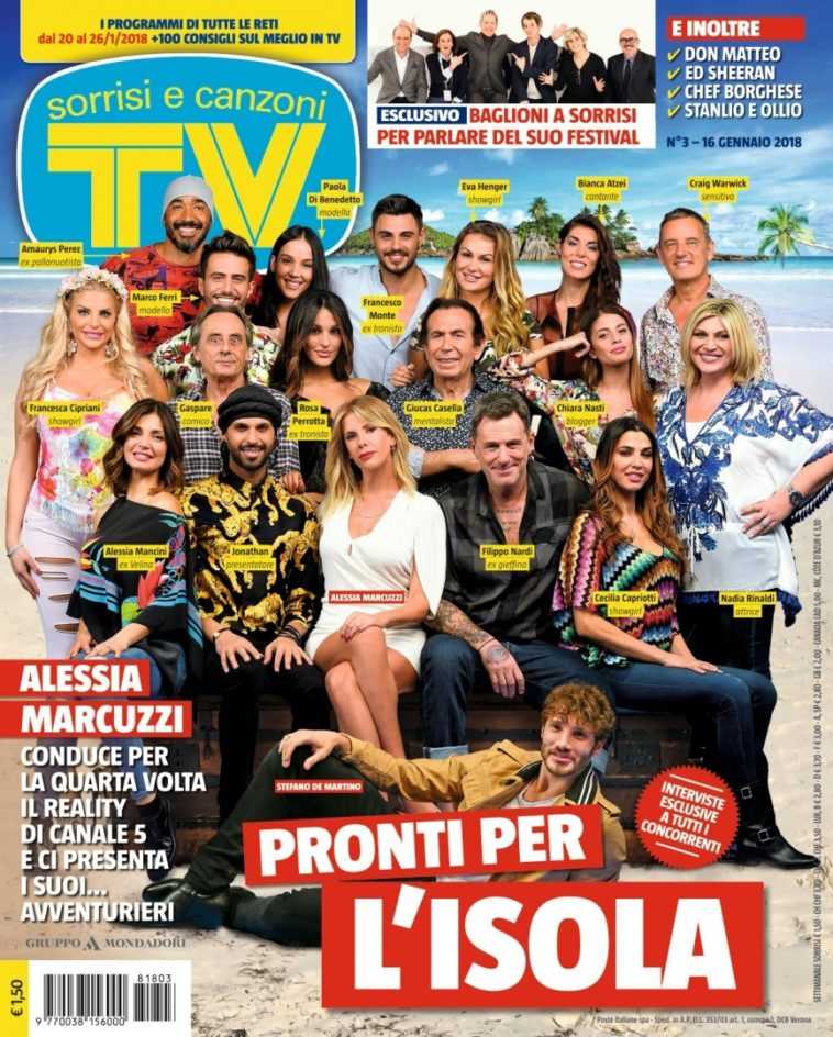 Isola dei Famosi 2018 Tv Sorrisi e Canzoni Cast