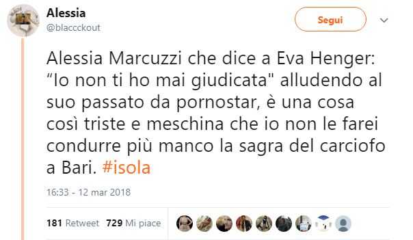 Alessia Marcuzzi Tweet (1)
