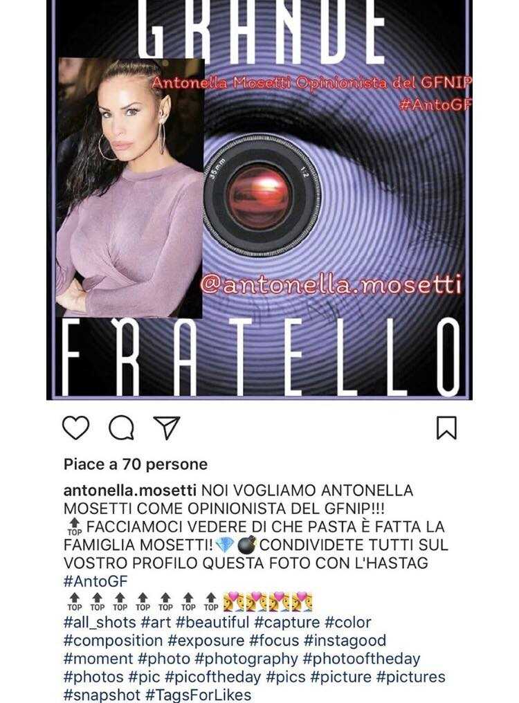 Antonella Mosetti Opinionista Grande Fratello