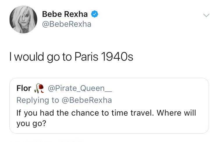 Bebe Rexha Paris 1940s