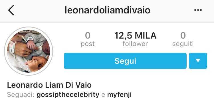 Leonardo Liam Di Vaio Instagram