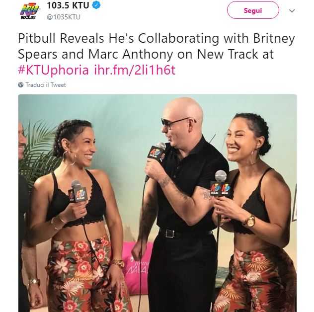 Pitbull Britney Spears Marc Anthony