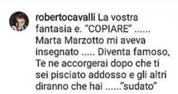 Roberto Cavalli contro Stefano Gabbana