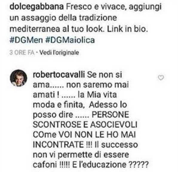 Roberto Cavalli contro Stefano Gabbana 3