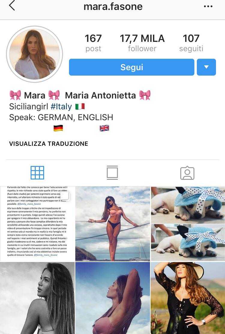 Mara Fasone Instagram