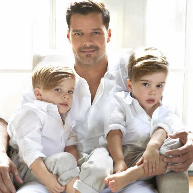 Ricky Martin figli Matteo Valentino