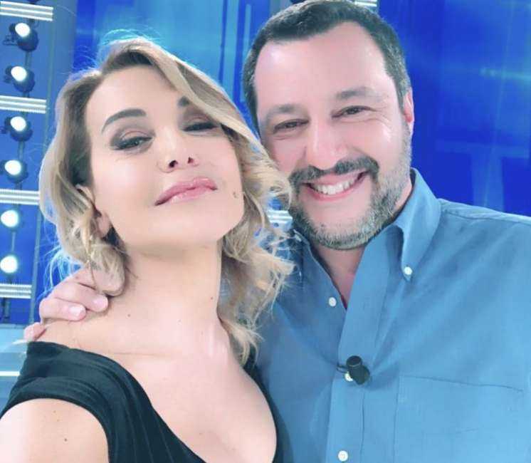 Barbara d'Urso Matteo Salvini Live Non è la d'Urso