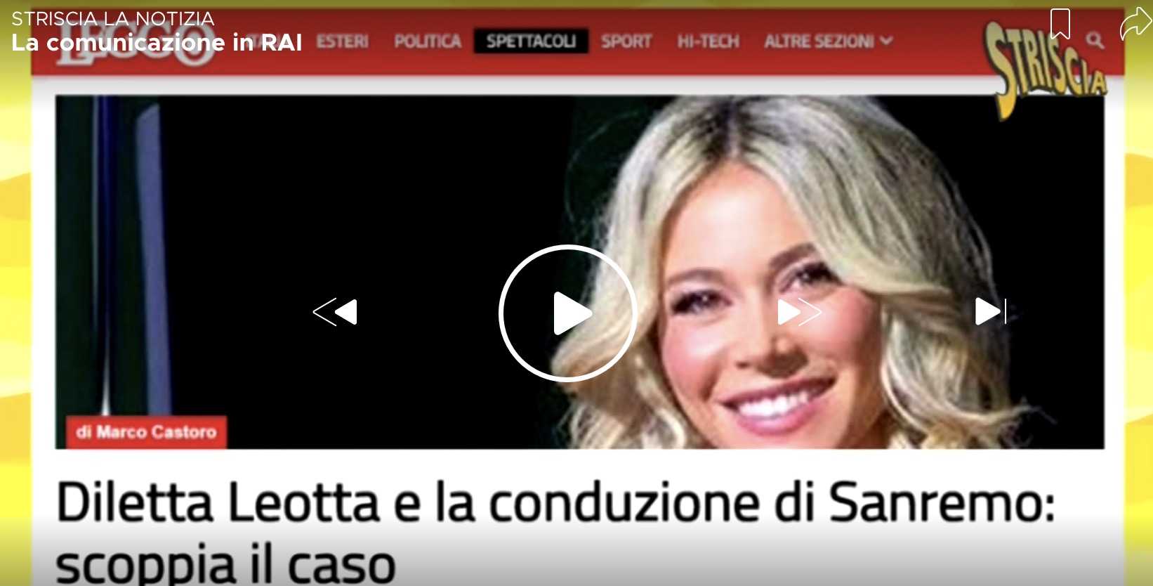 Striscia la Notizia Sanremo Diletta Leotta